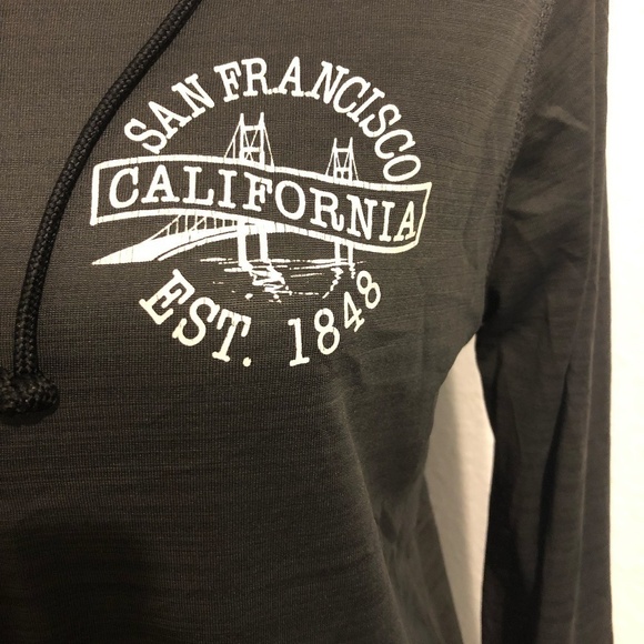 TEE MAX Sweatshirt Women's Size Small Gray San Francisco Full Zip Hoodie - Picture 4 of 8